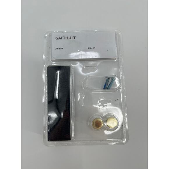 Ikea Galthult Leather Handle Drawer Pull Black 2.75"  005.192.00 - Picture 1 of 3